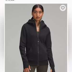 Scuba LuLulemon Full Zip Up Hoodie- Black Size 6